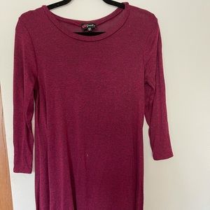 Burgundy dress